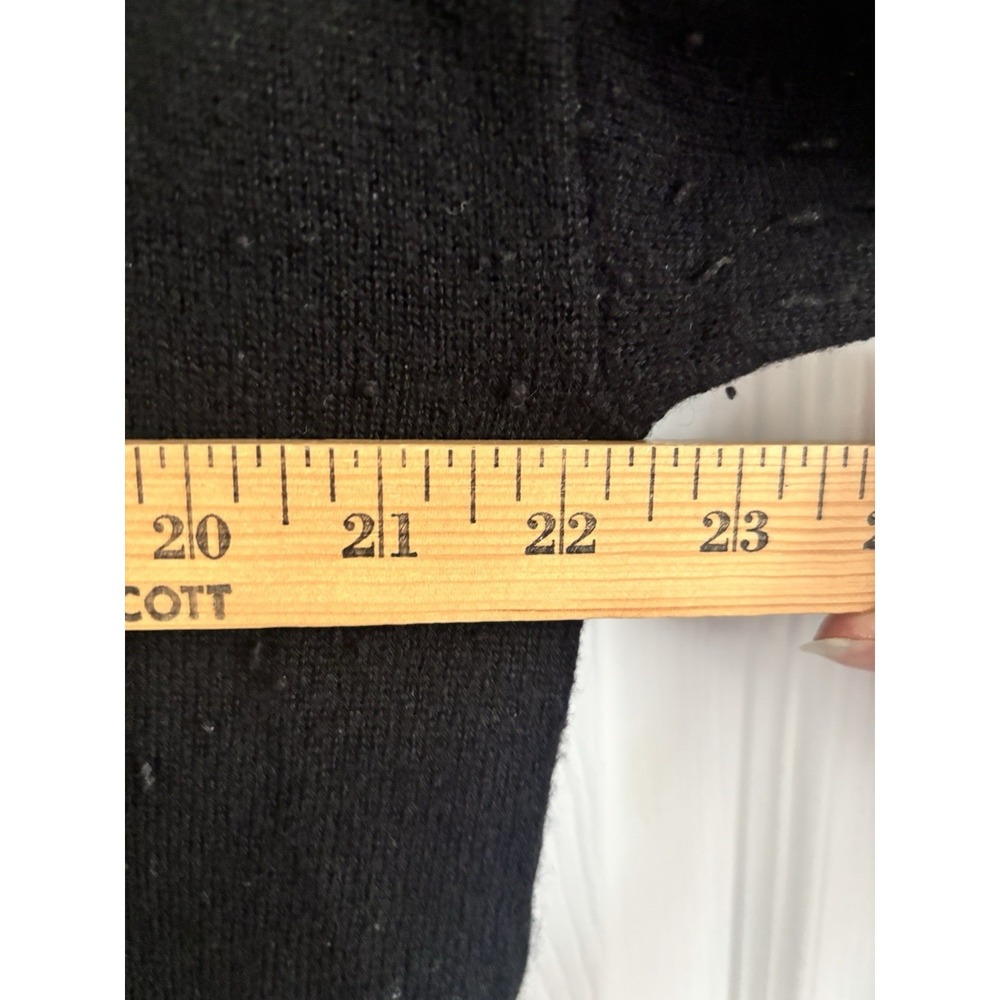 Charter Club Black Zip-Up Cardigan Sweater 100% Cashmere Hoodie Sz XL EUC - Picture 4 of 10